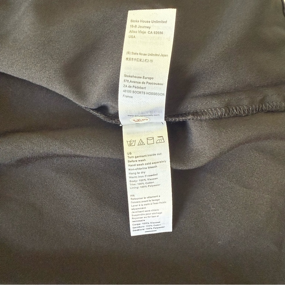 Amuse Society High Low Mini Dress Navy Blue Party Casual Size XS - Picture 12 of 12